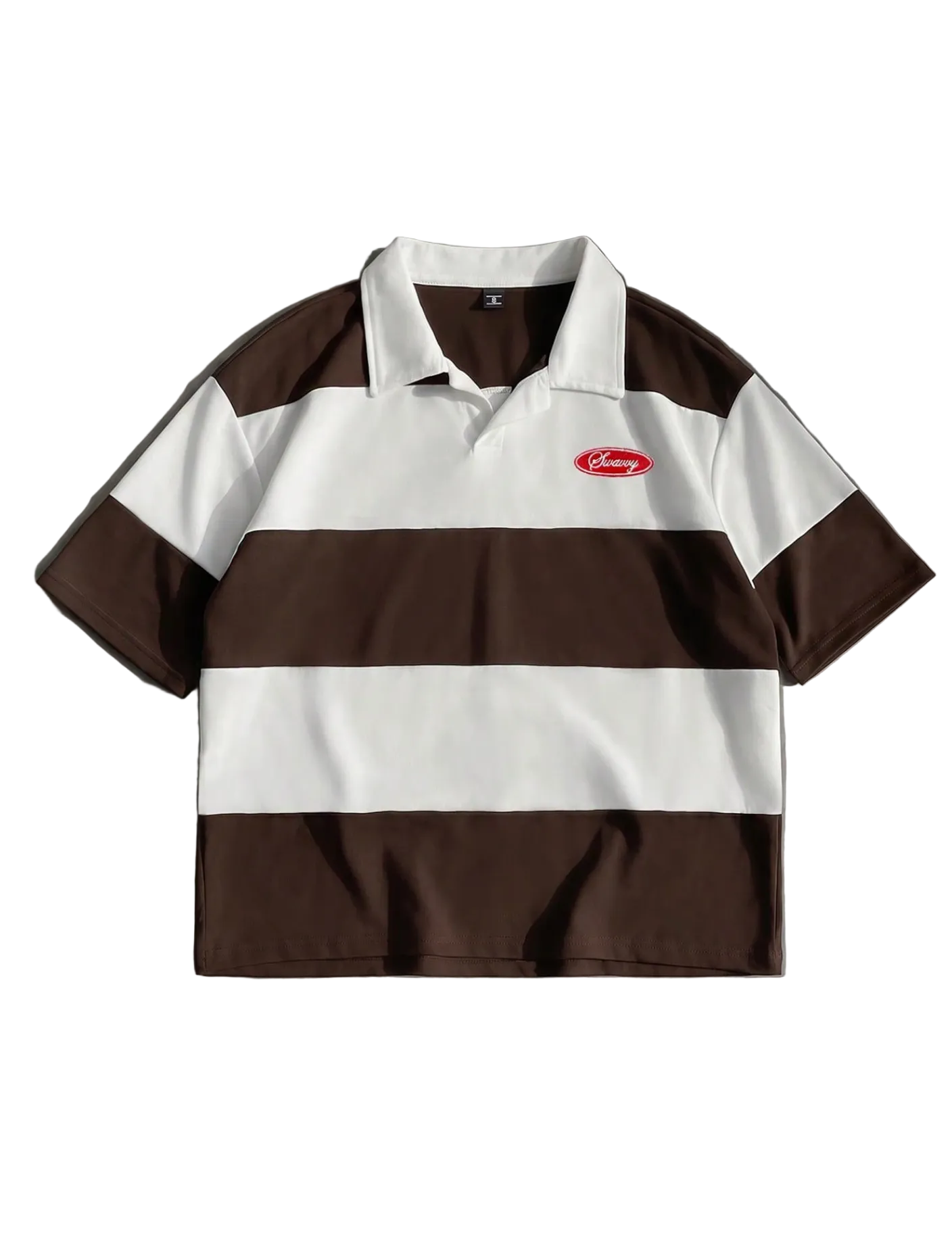 Boxy Fit Striped Polo