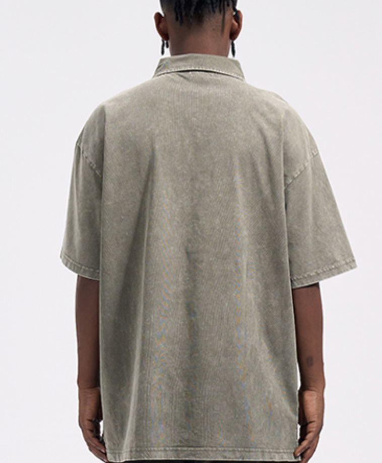 Heavyweight Acid Wash Polo