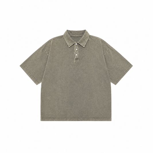 Heavyweight Acid Wash Polo