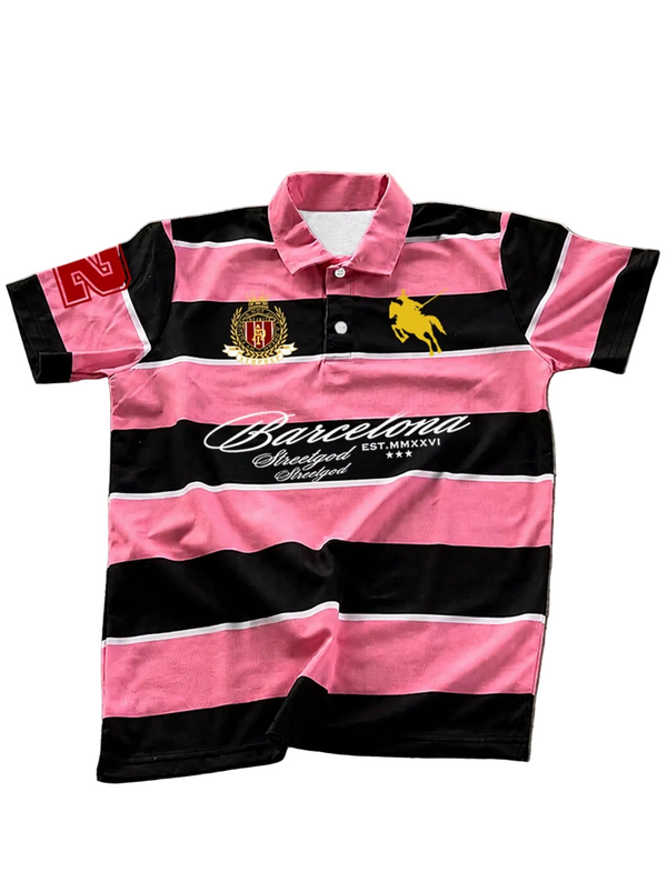 Striped Barcelona Polo