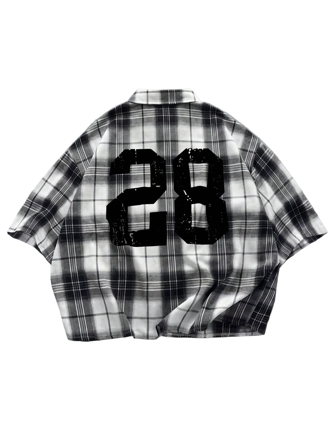 Plaid Boxy Flannel Shirt